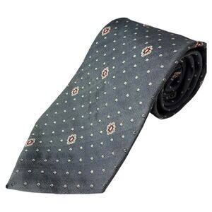 Ermenegildo Zegna Blue Floral Polka Dot‎ Silk Necktie Men's Business Formal